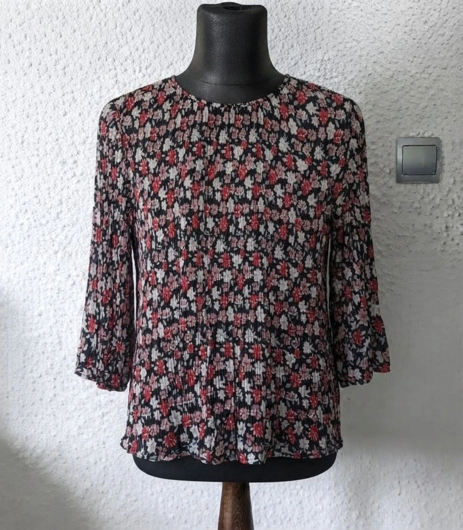 Blusón Oversize gasa floral Sfera Talla M/38